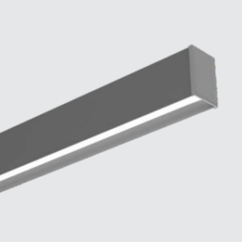 Suspended Up Down LED Aluminium Profile Light 24W 56x86mm with PMMA Diffuser, 2835 SMD LED Strip, 36V DC Linear Lighting 90 lm/W