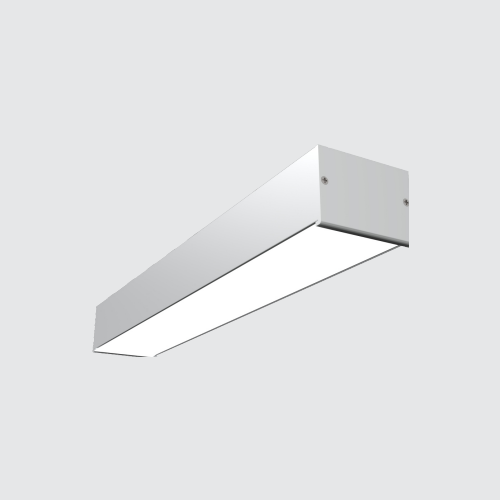 Surface LED Aluminium Profile Light 24W 52x52x35mm with PMMA Diffuser, 2835 SMD LED Strip, 36V DC Linear Lighting