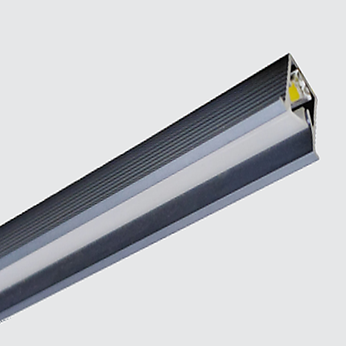 Surface LED Aluminium Profile Light 10W 9x13x10mm with Polycarbonate Diffuser, 2835 SMD LED Strip, 24V DC Linear Lighting
