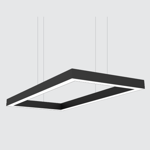 Linear LED Profile Light 15W per meter with PMMA Diffuser, 2835 SMD LED, Hanging Surface Recessed Options, 35 52 75 Series