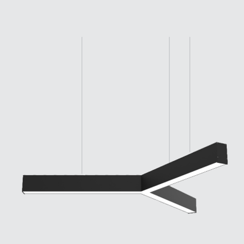 Linear LED Profile Light 15W per meter with PMMA Diffuser, 2835 SMD LED, Hanging Surface Recessed Options, 35 52 75 Series