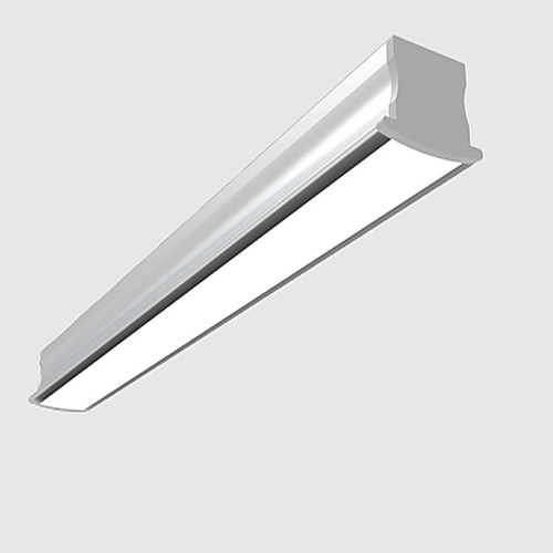 Recessed Concealed LED Aluminium Profile Light 15W 17x22x14mm with Polycarbonate Diffuser, 2835 SMD LED Strip, 24V DC Linear Lighting